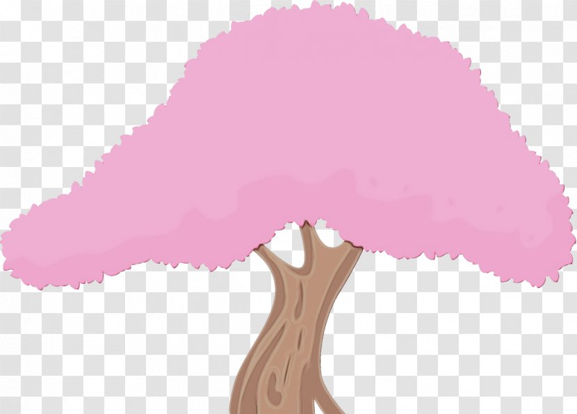 Pink Tree Clip Art Plant - Paint Transparent PNG