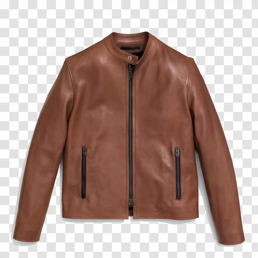 Leather Jacket Tapestry Coat - Flight - A Simple Brown Transparent PNG