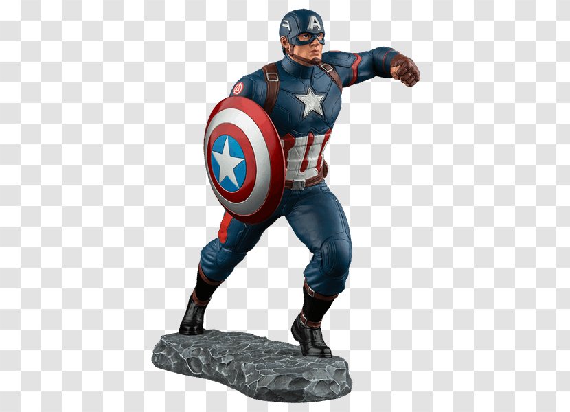 Captain America Iron Man Black Panther Figurine Statue - Shield Transparent PNG