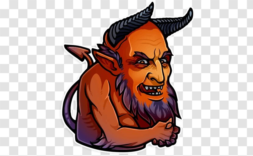 Telegram Sticker Demon Mythology Legend - Folklore Transparent PNG