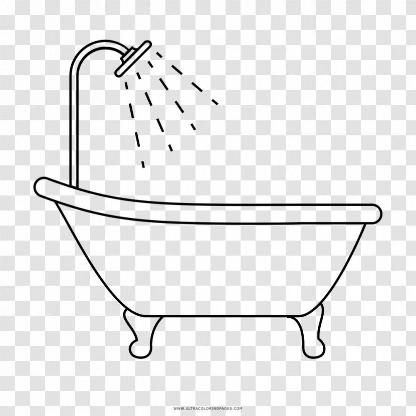 Drawing Konketa Bathtub Hot Tub Bathroom - Ceramic Transparent PNG