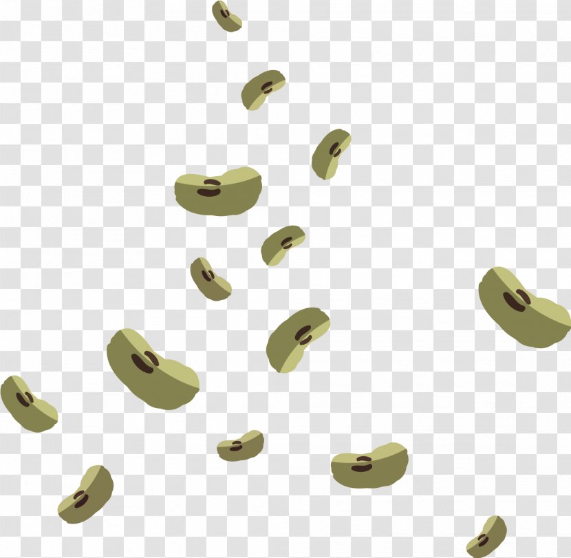 Pea Seed - Yellow - Hand Painted Green Peas Transparent PNG