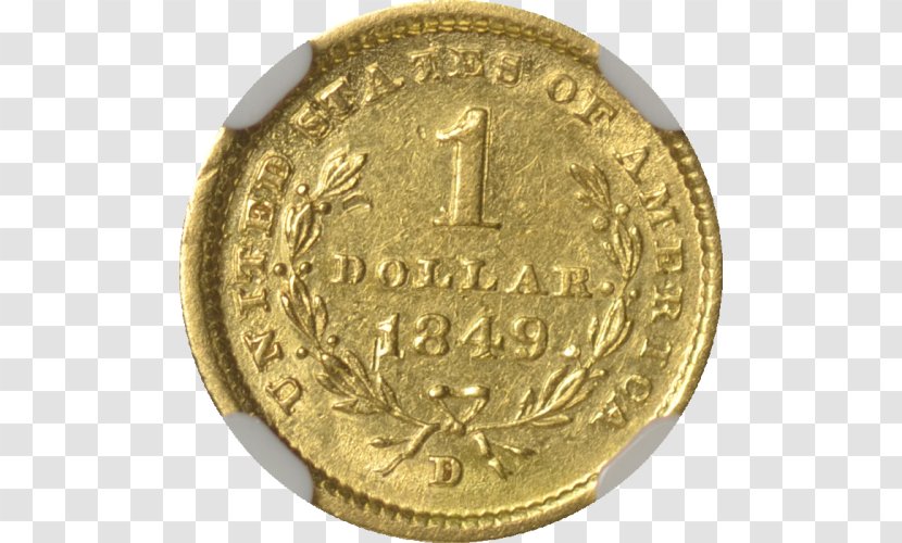 Gold Coin United States Dollar - Stella - Indian Transparent PNG