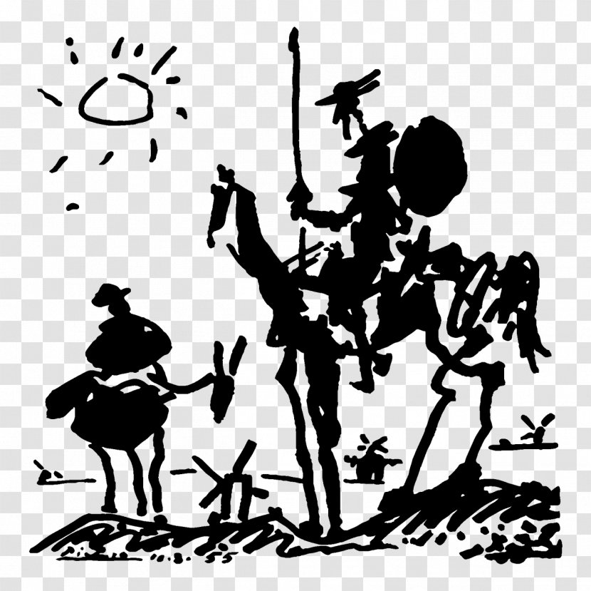 Don Quixote Sancho Panza Painting Work Of Art - Pablo Picasso Transparent PNG