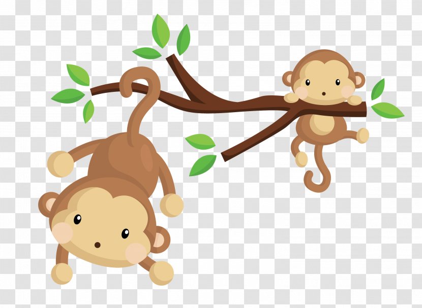 Monkey Euclidean Vector Royalty-free Clip Art - Stock Photography - Cartoon Play Material Transparent PNG