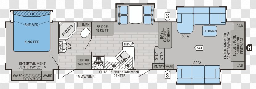 Table Floor Plan Campervans Caravan Living Room - House Transparent PNG