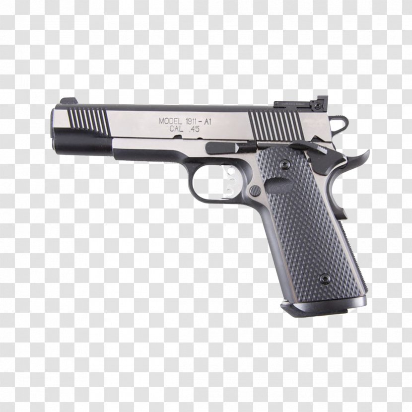 M1911 Pistol Air Gun Firearm .45 ACP - Trigger - Hole Transparent PNG