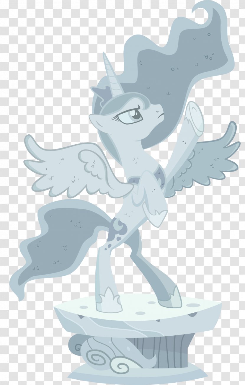 My Little Pony Princess Luna Celestia Sculpture - Equestria - Snowy Moon Cake Transparent PNG