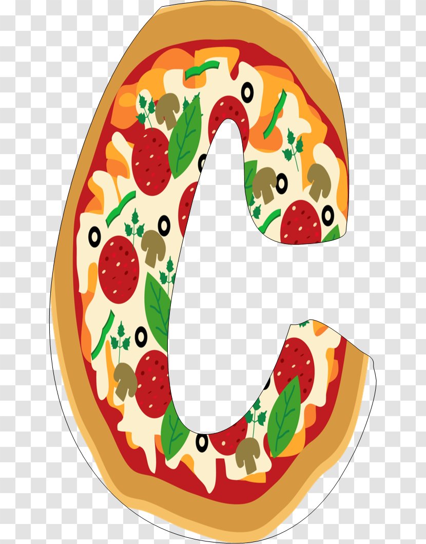 Pizza Party Alphabet Letter Clip Art Transparent PNG