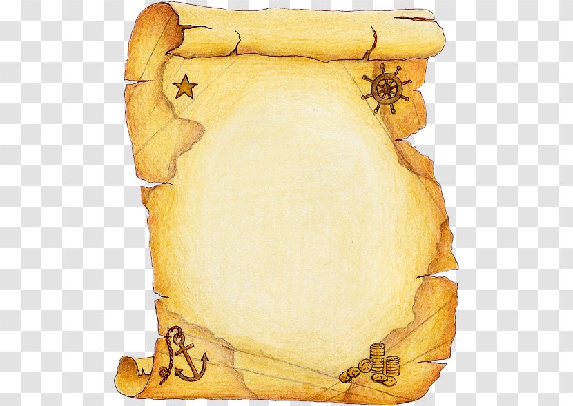 Treasure Map Piracy Buried Clip Art - Painting And Calligraphy Box Decoration Transparent PNG