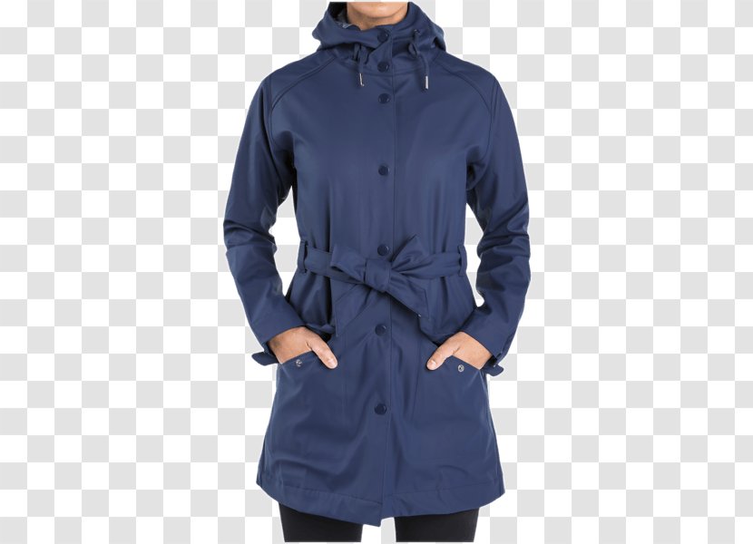 Trench Coat Cobalt Blue Overcoat - Rain Transparent PNG