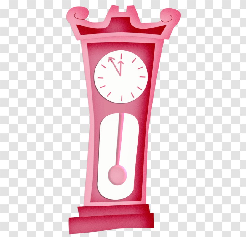 Measuring Scales Pink M Clock - Pendulum Transparent PNG