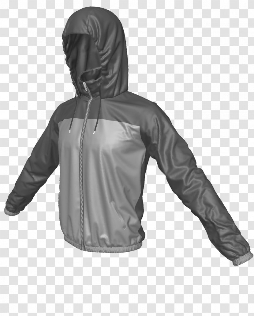 Hoodie Windbreaker Flight Jacket Coat - Clothing Transparent PNG