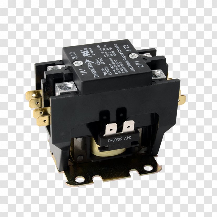 Electronic Component Contactor Electronics Electromagnetic Coil Circuit - Accessory Transparent PNG