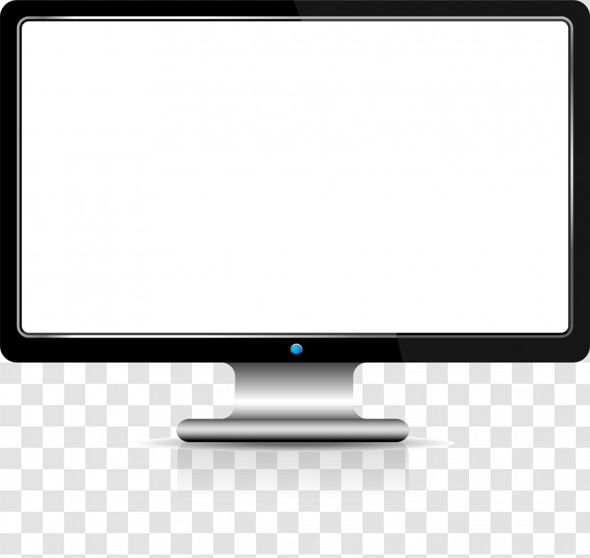 Computer Monitor Output Device Angle Multimedia - Black Tech Transparent PNG