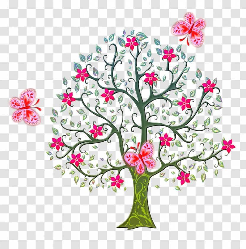 Tree Of Life Crown Butterflies And Moths Forest - Arbor Day Transparent PNG