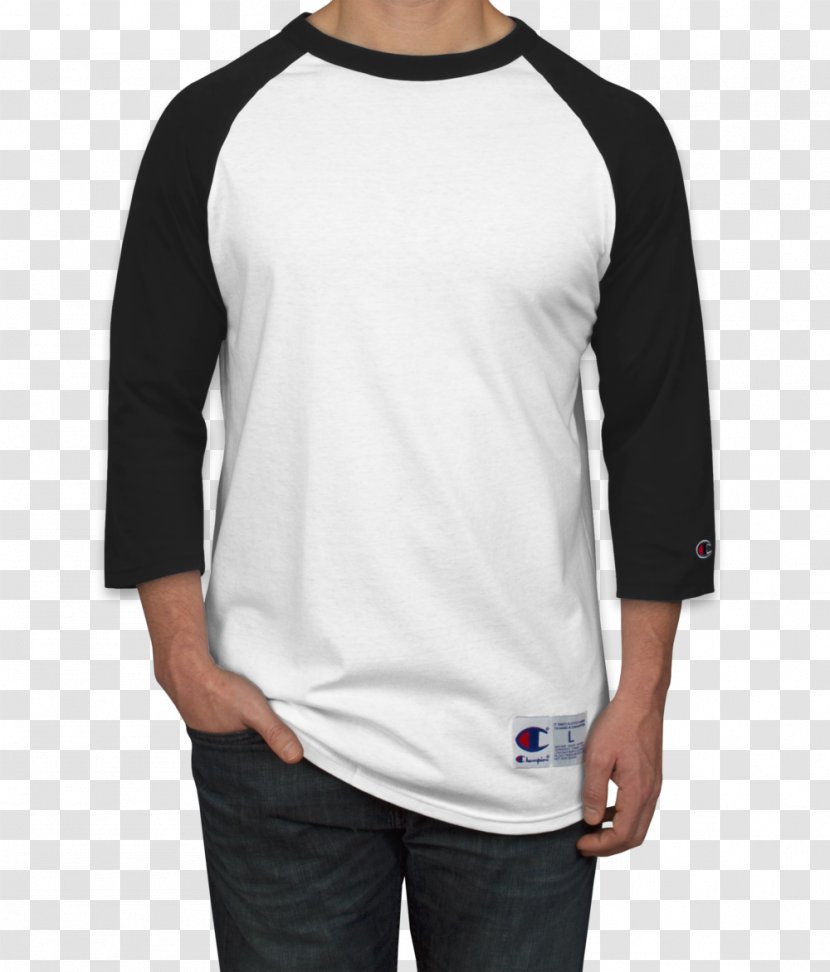 T-shirt Hoodie Raglan Sleeve Champion - Long Sleeved T Shirt - Baseball Transparent PNG