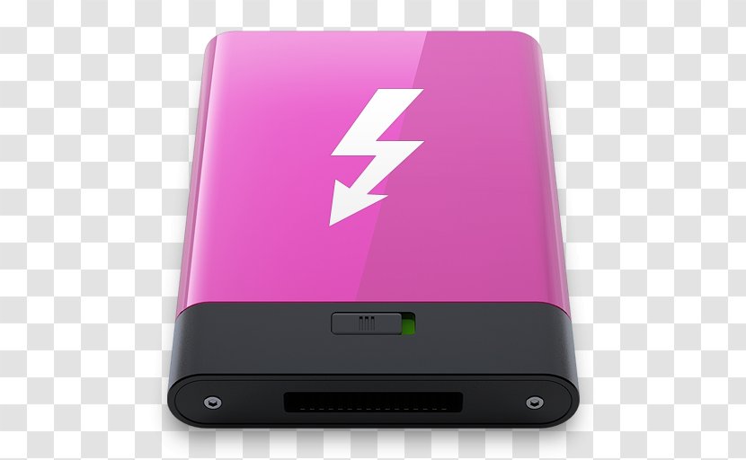 Purple Electronic Device Gadget Multimedia - Lacie - Pink Thunderbolt W Transparent PNG