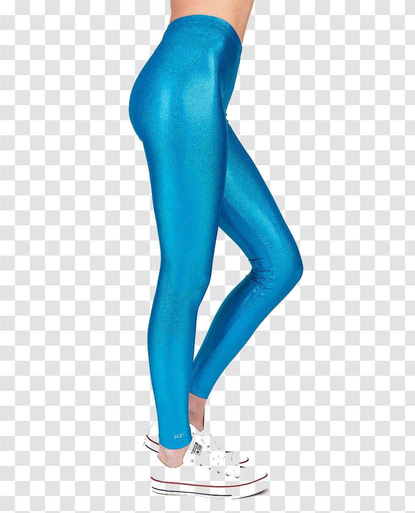 Leggings Waist Pants Sequin Blue - Watercolor - Flower Transparent PNG