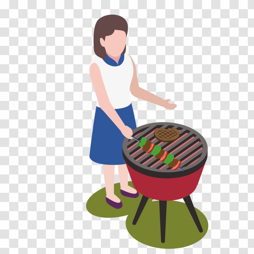 Barbecue Illustration - Picnic - Vector Pattern Material Suburban Transparent PNG