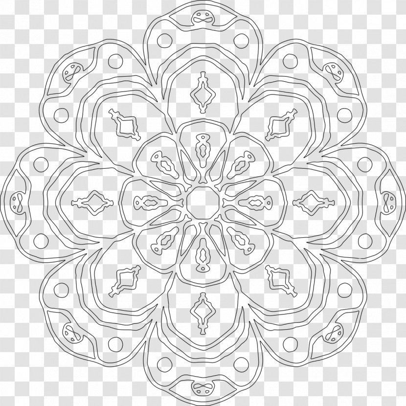 Mandala Coloring Book Meditation Child - Symmetry Transparent PNG