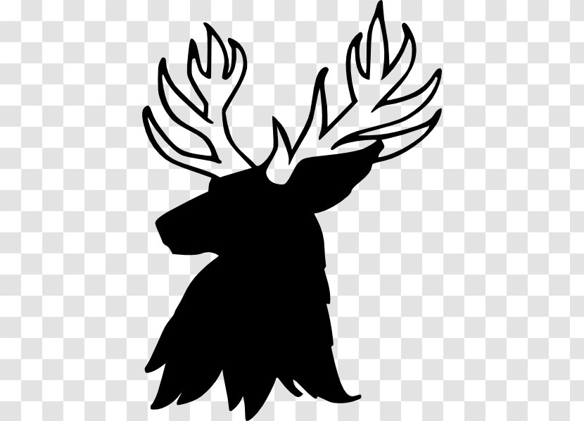 Deer Horn Moose Clip Art - Leaf Transparent PNG