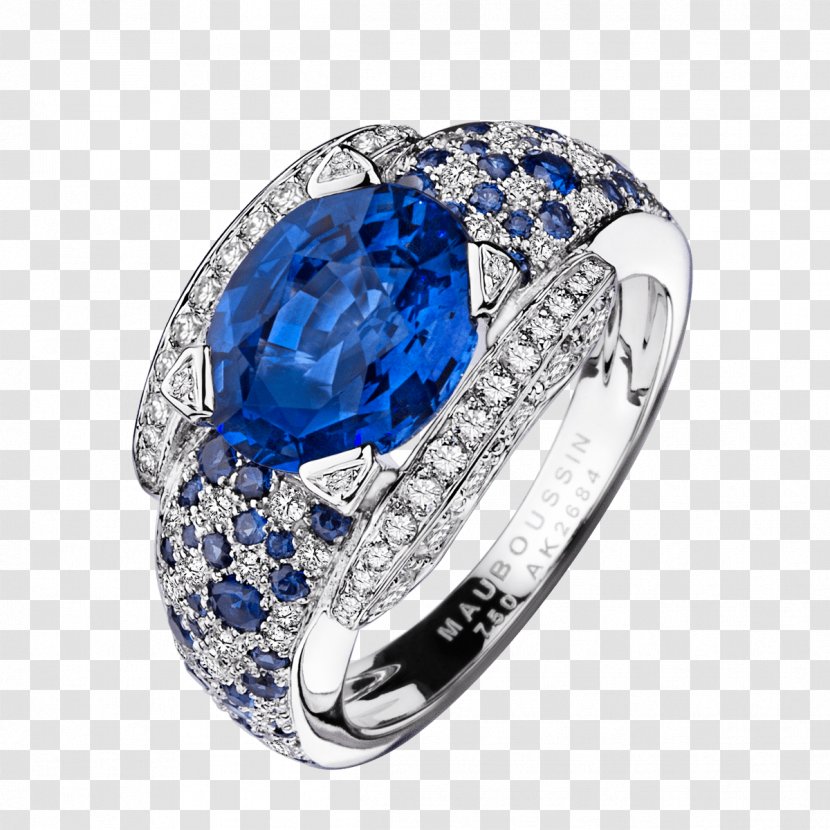 Mauboussin Engagement Ring Sapphire Jewellery - Gold Transparent PNG