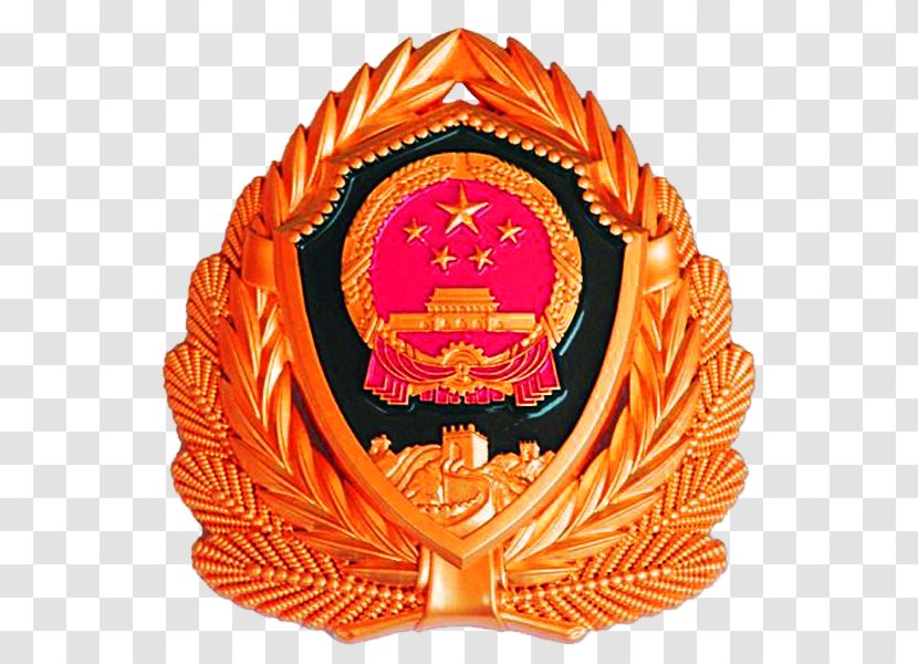 People's Armed Police National Emblem Of The Republic China Officer - Public Security - Browse Badge Transparent PNG