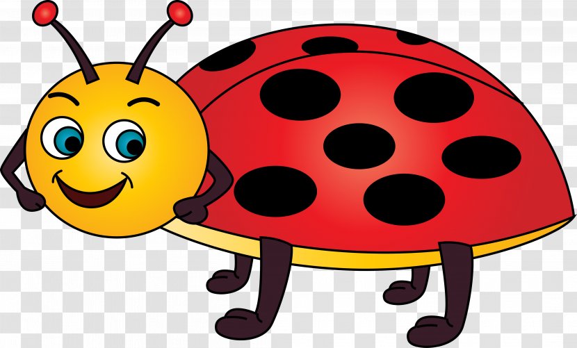 Cartoon Ladybird Clip Art - Royaltyfree - Seven Star Ladybug Vector Transparent PNG