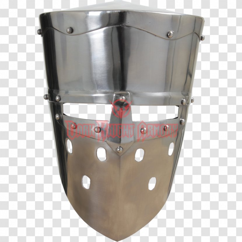 Helmet Crusades Great Helm First Crusade Third - Components Of Medieval Armour Transparent PNG