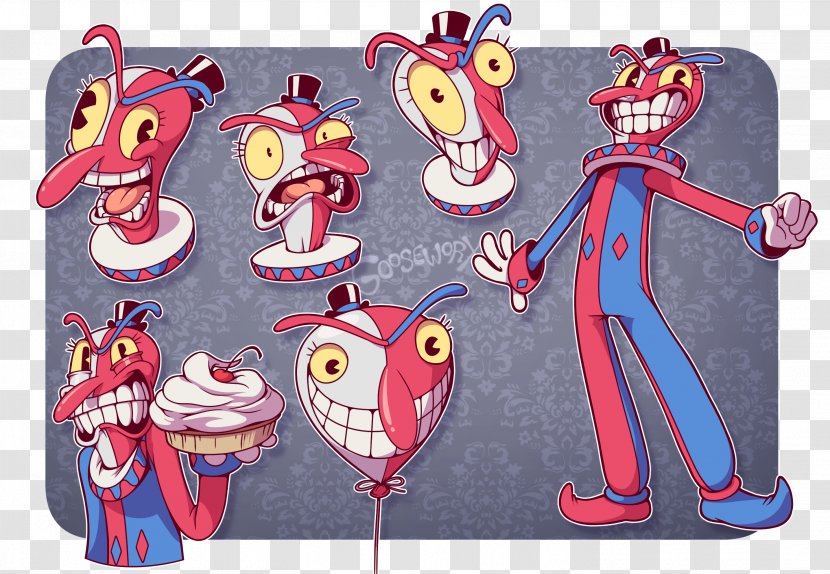 Cuphead Clown DeviantArt It - Flower - Pennywise The Transparent PNG
