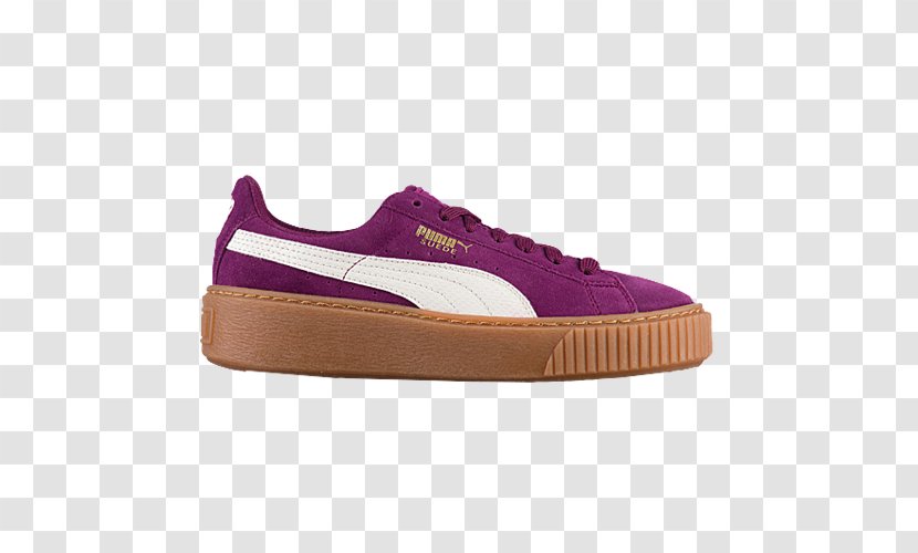 Puma Clyde Foot Locker Sports Shoes - Nike - Purple Tennis For Women Transparent PNG