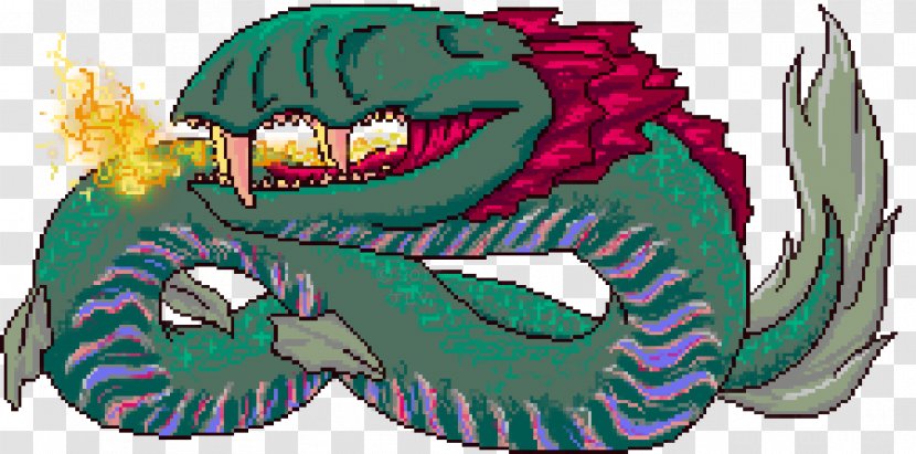 Dragon Pixel Art - Earthbound - Animation Jaw Transparent PNG