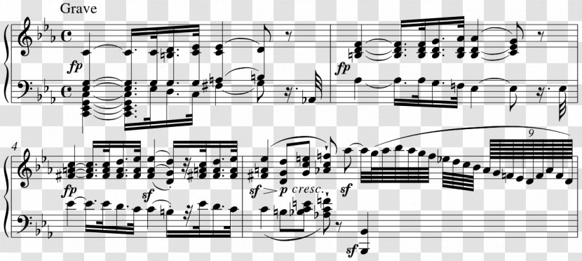 Piano Sonata No. 8 Dynamics Tempo - Silhouette - Introduction Transparent PNG