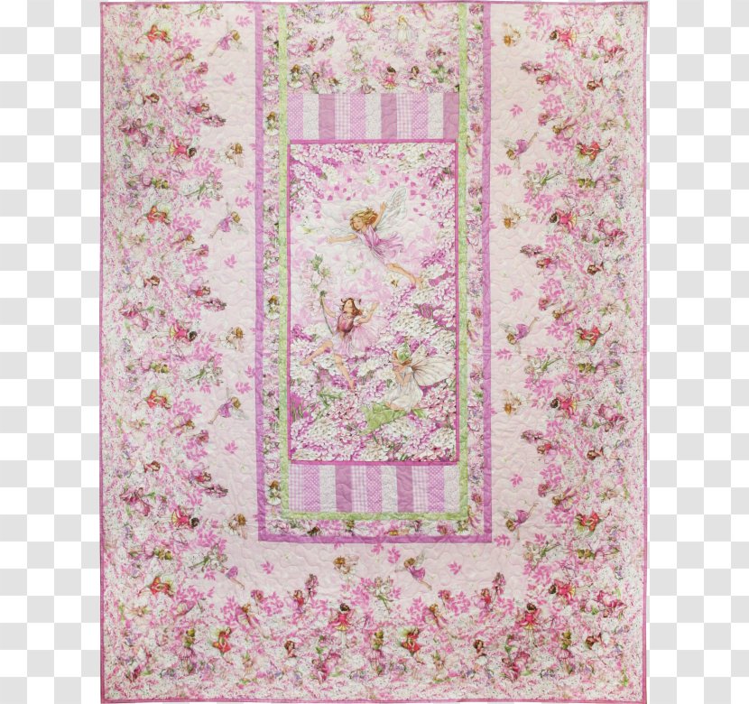 Textile Flower Fairies Quilt Fairy - Cicely Mary Barker Transparent PNG