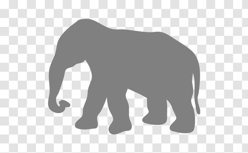 African Elephant Elephantidae Silhouette Clip Art - Cat Like Mammal Transparent PNG