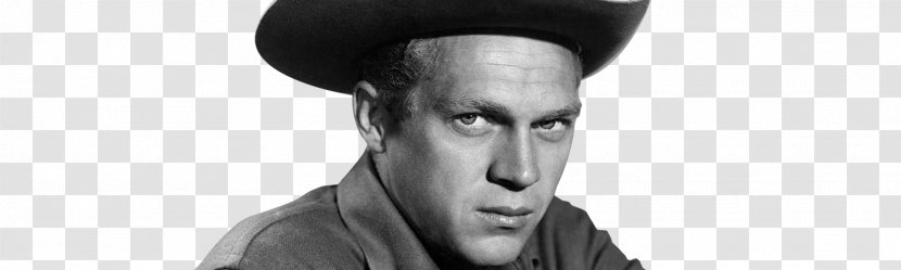 Steve McQueen Wanted Dead Or Alive Hat Art White - Black And - The Old Man Who Fell Bled Transparent PNG