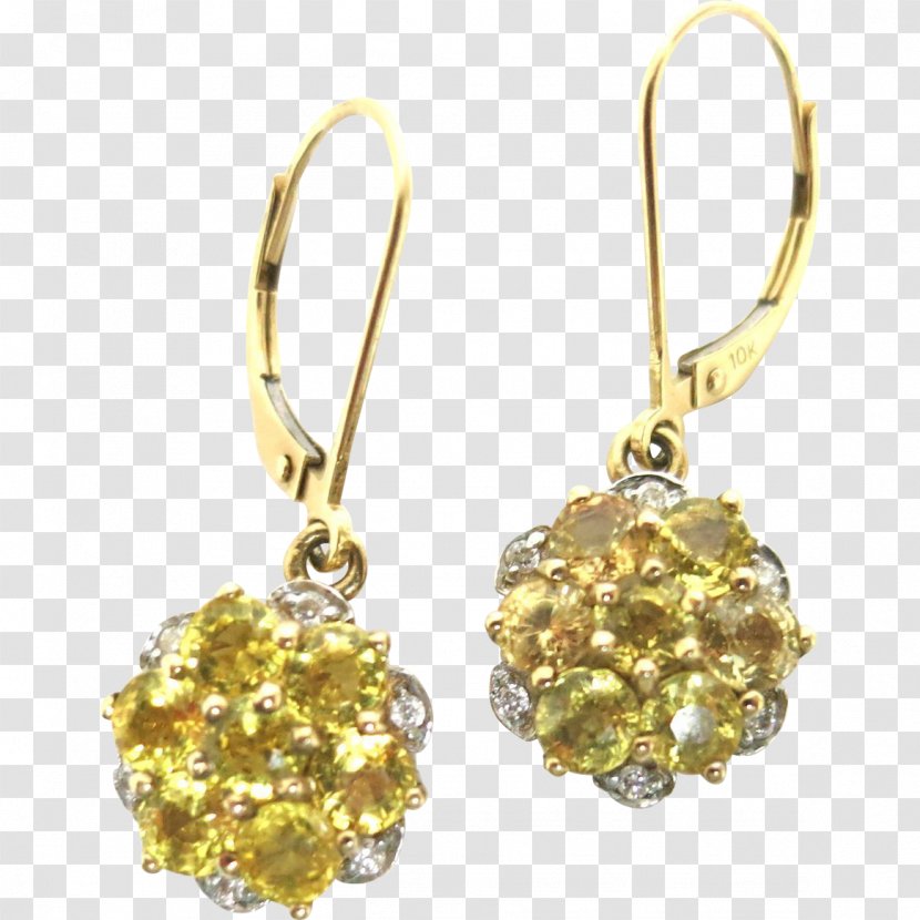 Earring Body Jewellery Amber Diamond Transparent PNG