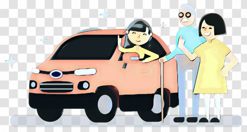 Car Cartoon - Sharing - Family Animation Transparent PNG