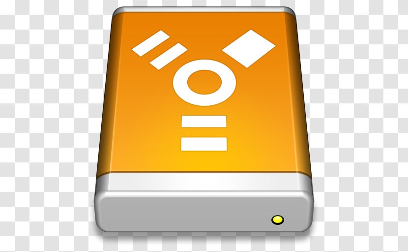 Computer Icon Brand Yellow Sign - Backup - Firewire Drive Transparent PNG
