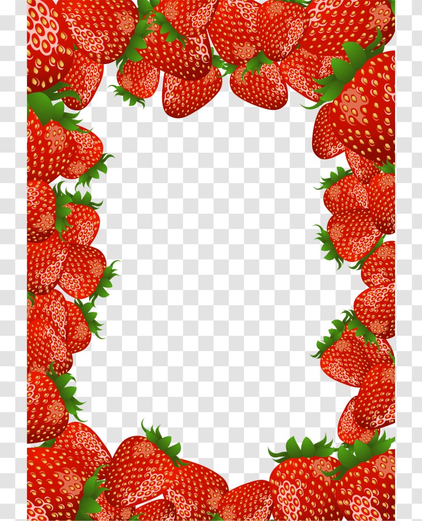 Strawberry Ice Cream Shortcake Picture Frames Clip Art - Fruit - Pictures Of Strawberries Transparent PNG