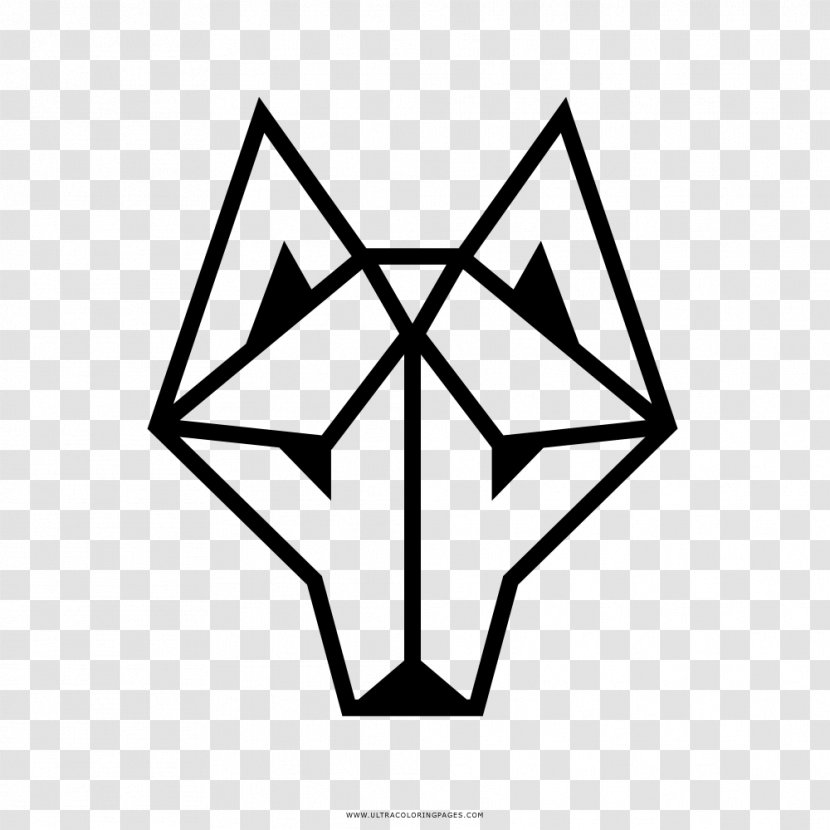 Gray Wolf YouTube Logo Art - Monochrome - Symmetry Transparent PNG