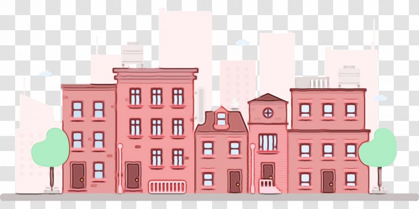 City Skyline - Facade - Apartment Palace Transparent PNG