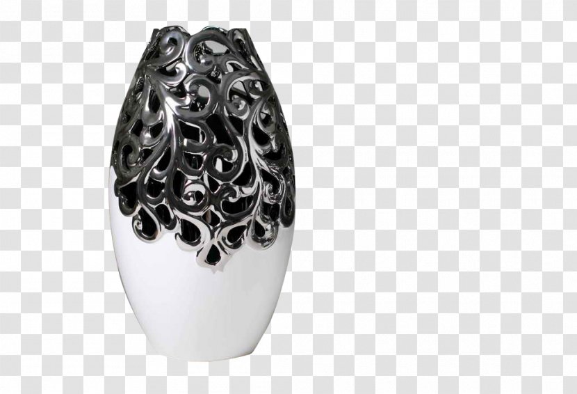 Prototype Art Vase Ceramic - Black And White Transparent PNG
