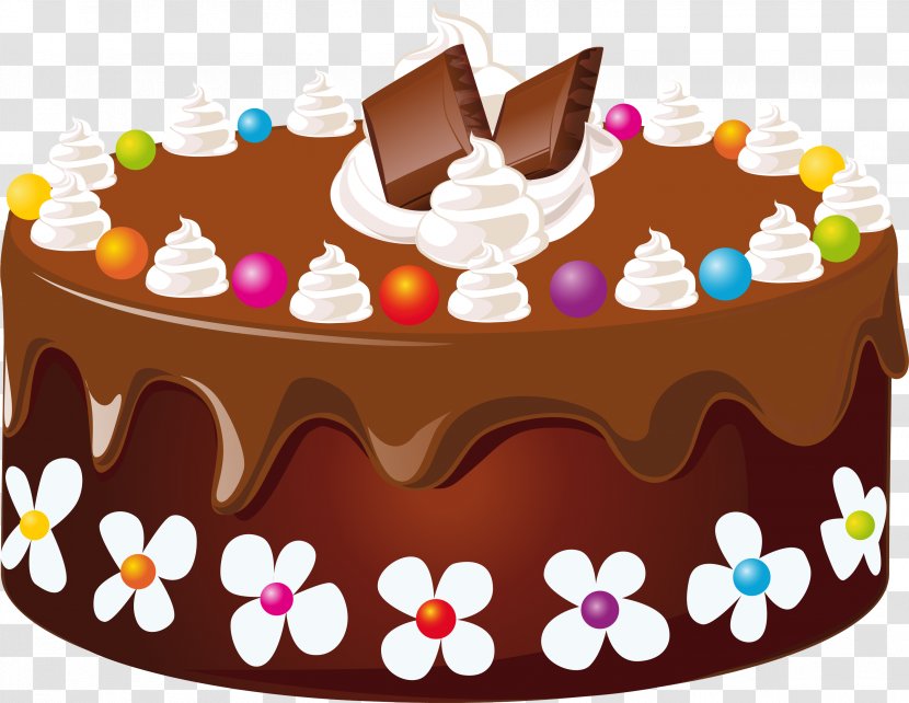Cake Decorating Supply Food Dessert Chocolate - Brown Torte Transparent PNG