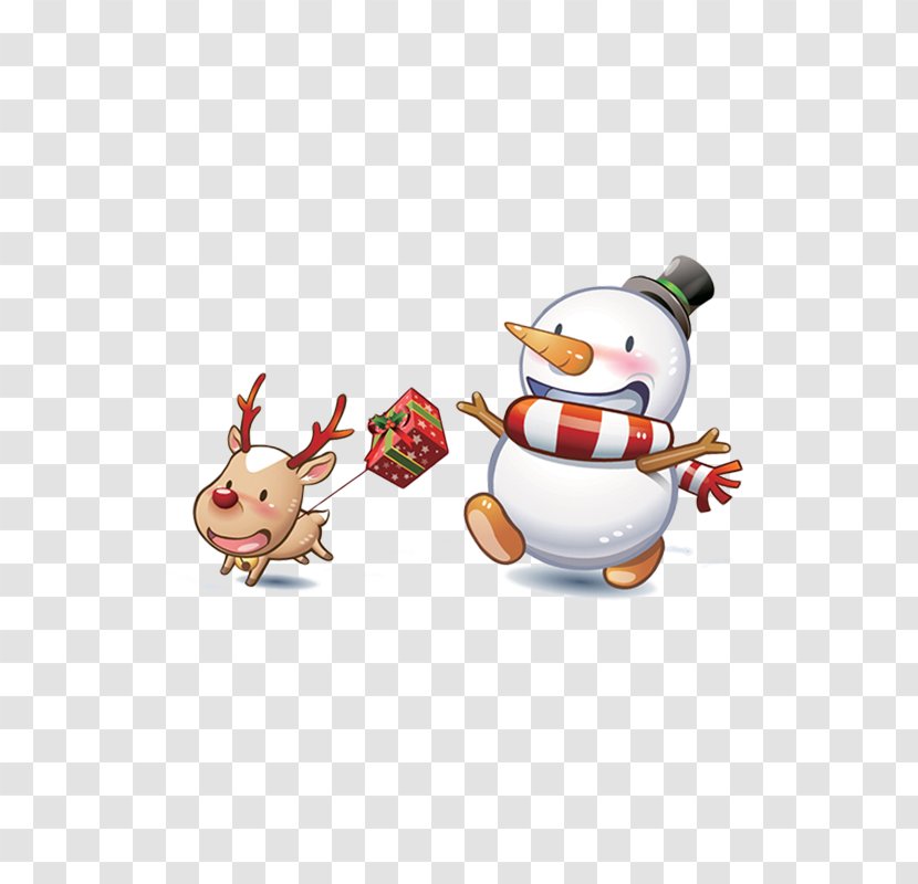 Snowman And Reindeer - Material - Computer Graphics Transparent PNG