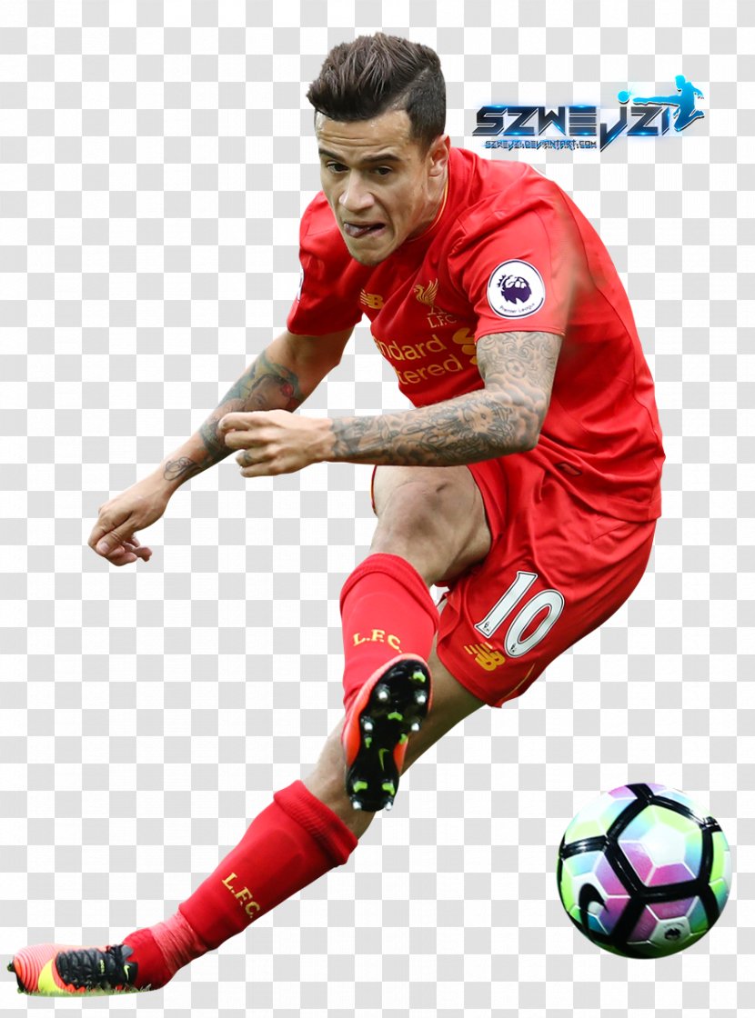 Philippe Coutinho Liverpool F.C. Football Player Team Sport - Sportswear Transparent PNG