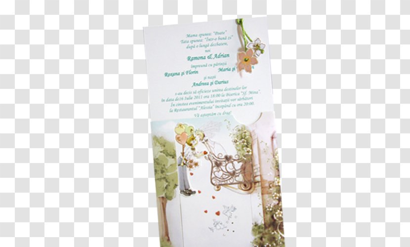 Convite Floral Design Wedding Cardboard - Flower Transparent PNG