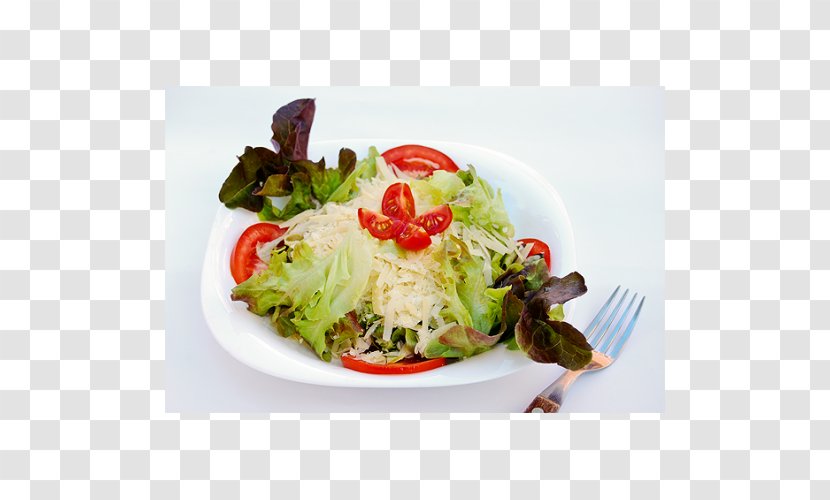 Caesar Salad Vegetarian Cuisine Platter Leaf Vegetable Recipe - Rucola Transparent PNG