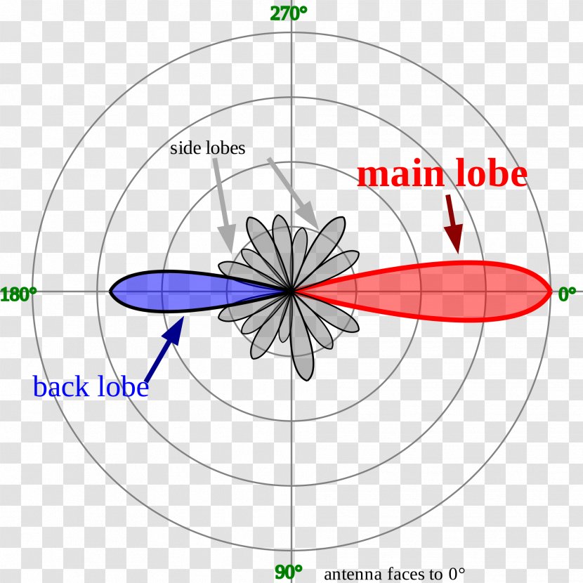 Radiation Pattern Directional Antenna Side Lobe Directivity - Flower Transparent PNG